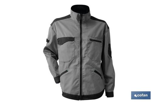 Veste de Travail "Benz" 280Gms / M Beige-Noir T-Xs