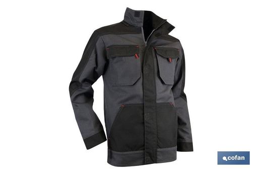 Arbeitsjacke "Galileo" 300Gms / M Grau-Schwarz T-Xxl