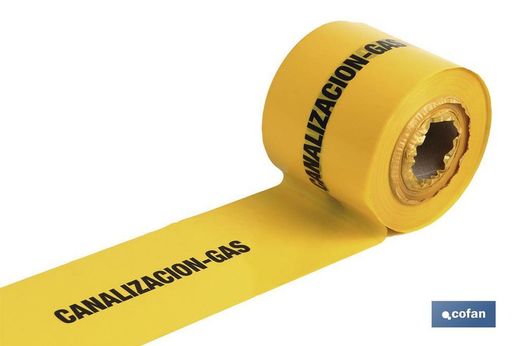 Baliz-tape. Gasleiding 150Mmx250Mts