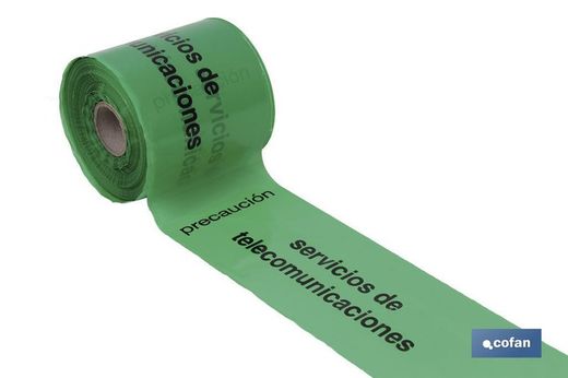 Cinta Baliz. Telecomunicaciones 150Mmx250Mts