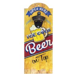 Cocina Abridor botellas Medidas: 36 cm x 3,5 cm x 14 cm  Material: MDF y Metal Peso neto: 375 grs.