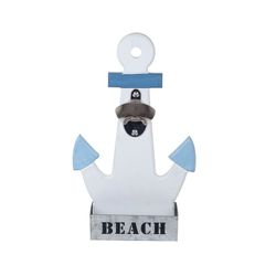 Keuken PROMOTIE anker bieropener Afmetingen: 33 cm x 6 cm x 20 cm Materiaal: Hout Netto gewicht: 370 grs.