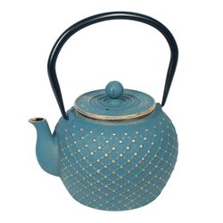 Cocina Tetera 0,85l azul-dorado 13 cm x 13,5 cm x 17 cm 22863 Signes Grimalt