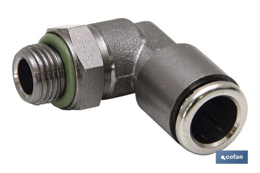 Cylindrique Coude Mâle Pivot Thé T-8 R-1/8