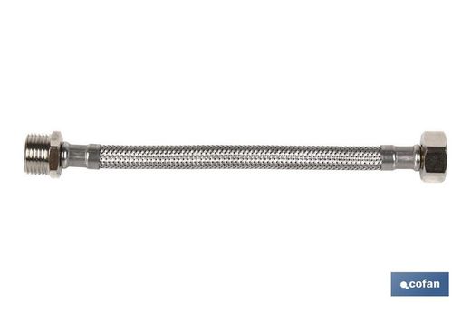 Flexibler Anschluss Inox M3 / 8 "- H1 / 2" 20 cm.