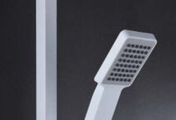 Fiji white shower bar set BDF016/BL