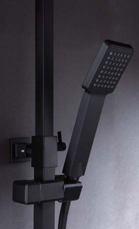 Imex svart Fiji-enkelspjälldusch