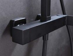 Imex svart Fiji-enkelspjälldusch