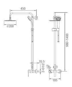 Imex svart Roma mixerkran