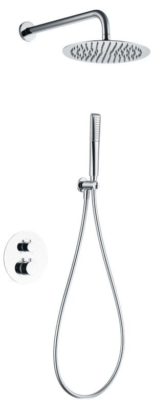 Naples Chrome GTN047 Set doccia termostatico Imex nascosto