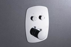 Conjunto de ducha empotrado Hidra cromo GPH035 Imex