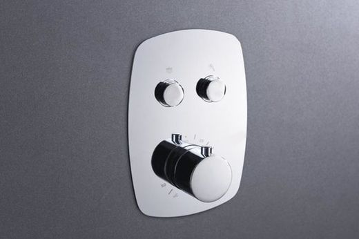 Conjunto de ducha empotrado Hidra cromo GPH035 Imex