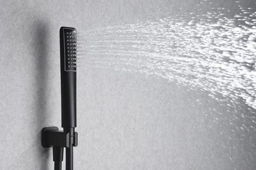 Conjunto de ducha empotrado Hidra negro GPH035/NG Imex