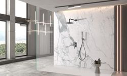 Conjunto de ducha empotrado monomando Delos Black gun metal GPD055/BGM