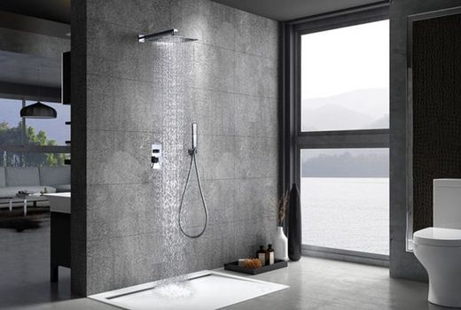 Conjunto de ducha empotrado Suecia cromo BDC032-6/CR Imex