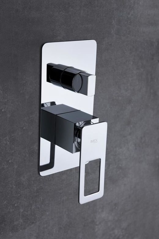 Conjunto de ducha empotrado Suecia cromo BDC032-6/CR Imex