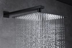 Conjunto de ducha empotrado Suecia negro mate BDC032-6/NG Imex