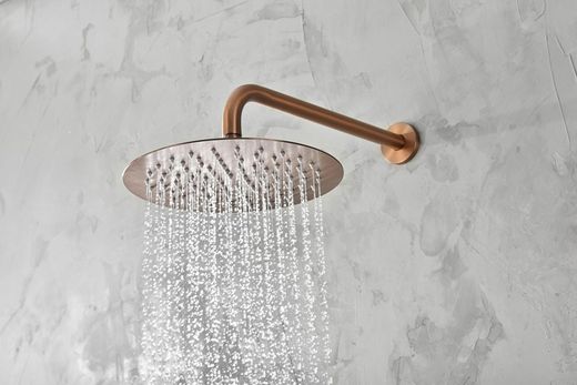 Monza inbyggt ettgrepps duschset borstad roséguld GPM039/OC Imex