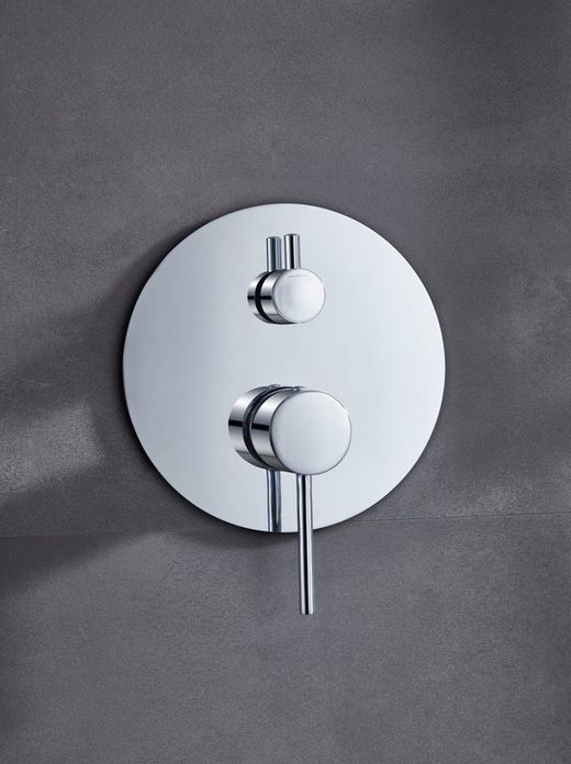 Conjunto de ducha monomando empotrado Monza cromo GPM039 Imex