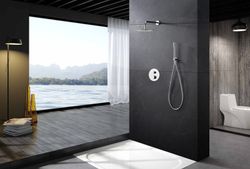 Monza inbyggd termostat duschset krom GTM039 Imex