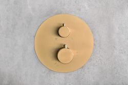Monza built-in thermostatic shower set brushed gold GTM039/OC Imex