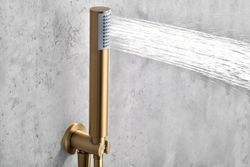 Monza built-in thermostatic shower set brushed gold GTM039/OC Imex