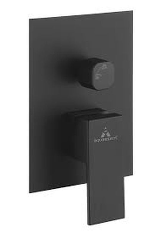 Conjunto empotrado de ducha Leon negro Aquassent