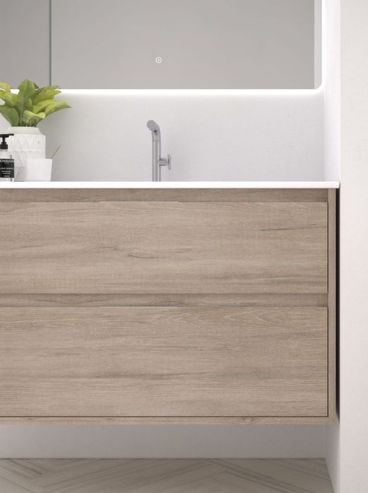 Carmen badrumsmöbelset i trä med handfat n5 Avila Dos