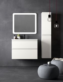 Bathroom furniture set with washbasin Carmen white Avila Dos