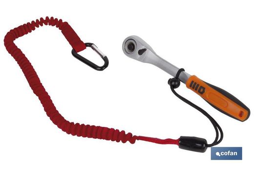 Anti-Fall-Schnur 15 M mit Karabiner und Knoten
