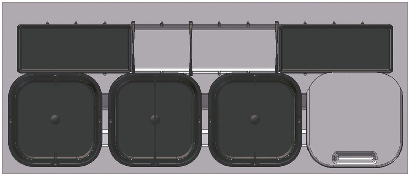 Cubo de basura cocina Concept H298 600 mm — Azulejossola