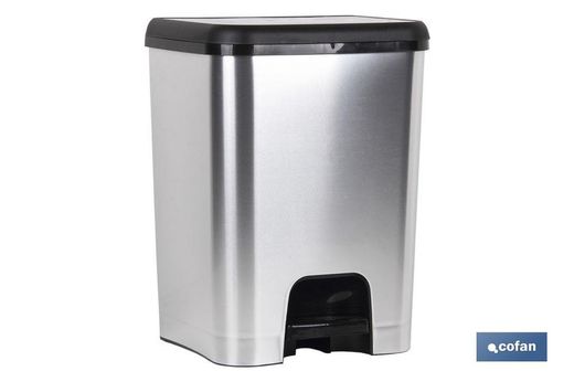 Poubelle à pédale de classe métallique 26 L