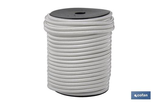 Cordon Élastique (Latex 1er) 6Mm 100 M. Blanc