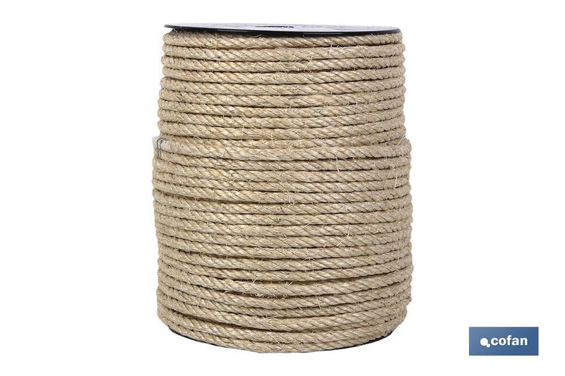 Corde de sisal 6 mm naturel