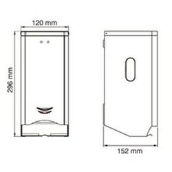 Standardowy dozownik papieru toaletowego - rolka papieru 2 sztuki Stal matowa czarna epoksydowa PR2784B Mediclinics