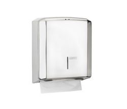 Dispensadores de papel toalla Toalla plegada C/Z adosado en pared Acero inox AISI 304 Brillante DT2106C Mediclinics