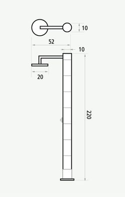 Bio Bambu trädgårdsdusch