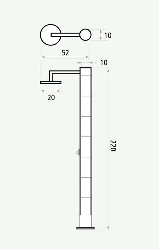Bio Bambu trädgårdsdusch