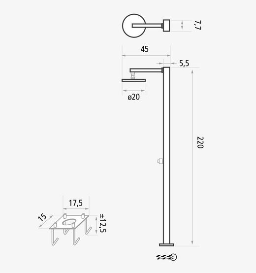 Celtic trädgård dusch