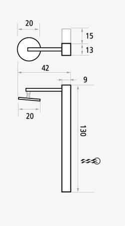Grafika Oasis trädgårdsdusch