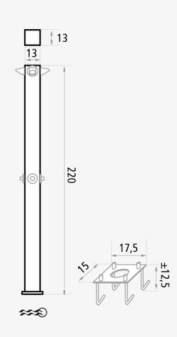Doccia sportiva da giardino