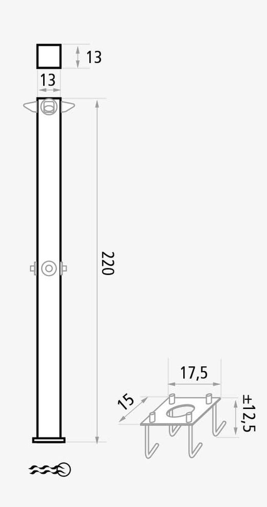 Doccia sportiva da giardino