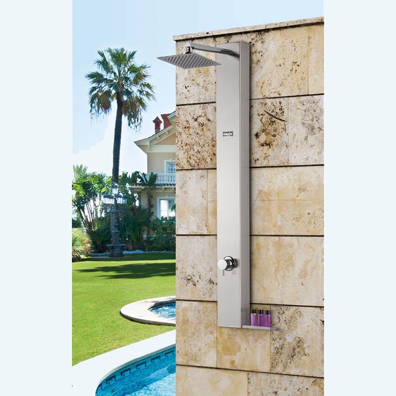 Las mejores duchas de exterior para piscina y jardín
