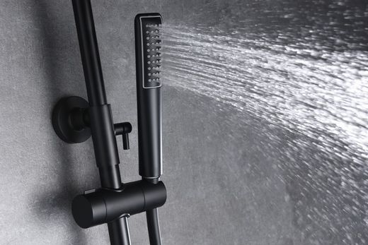 Imex svart Danmark enkelstång dusch