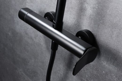 Imex svart Danmark enkelstång dusch