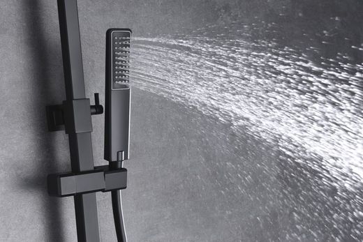Imex svart duschblandare med enkel spak