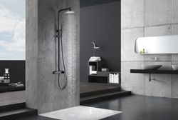 Imex svart duschblandare med enkel spak