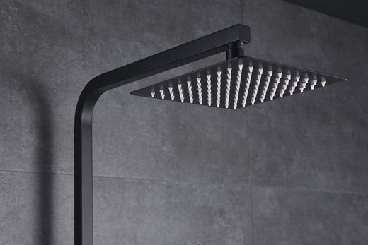 Imex svart duschblandare med enkel spak