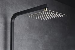 Ducha monomando Suecia negro-oro BDC032/NO Imex