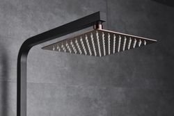 Ducha monomando Suecia negro-oro rosa BDC032/NOR  Imex